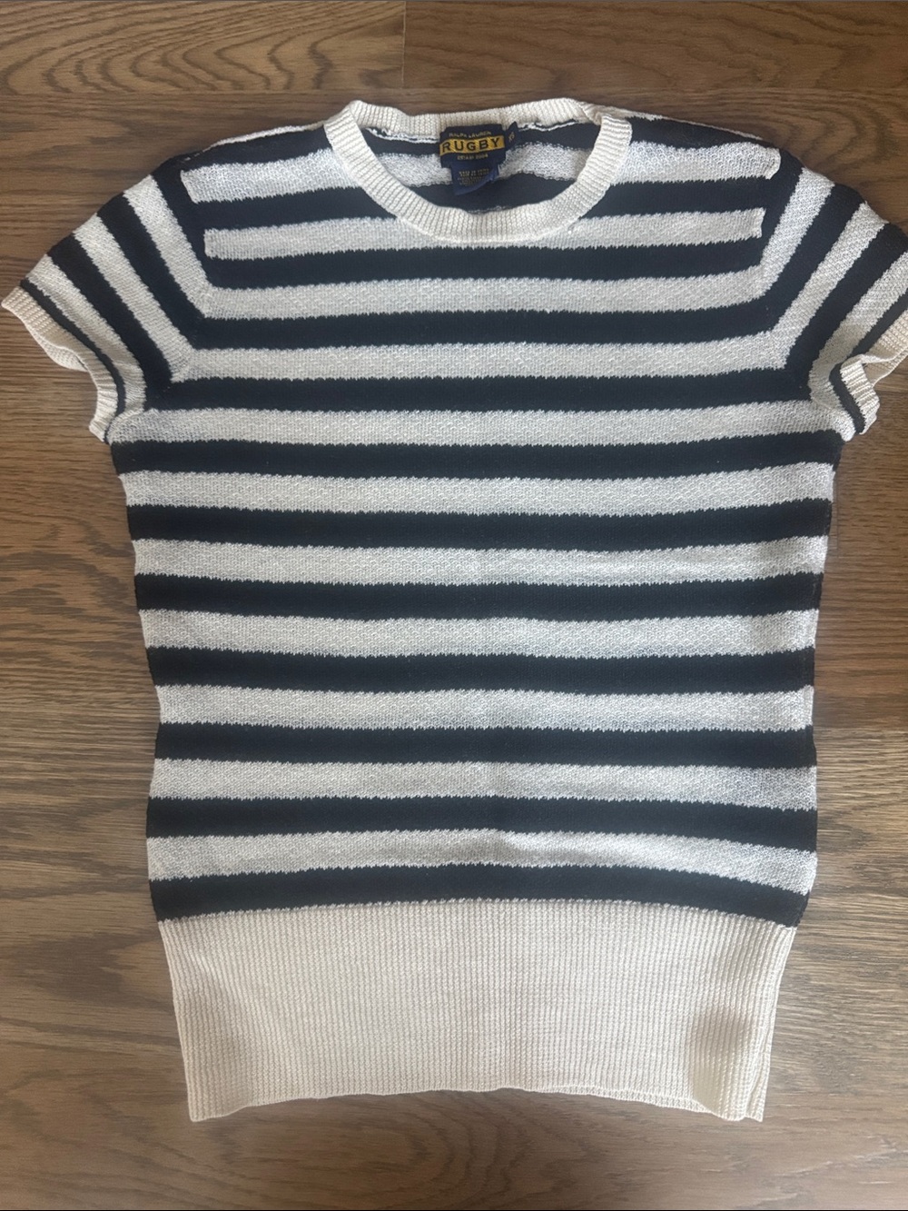 Ralph Lauren Rugby Linen Striped Top Women size xs